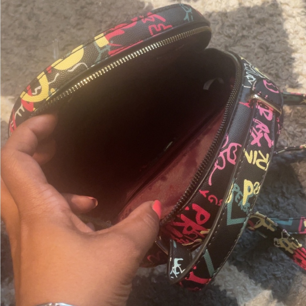 Black and Red Urban Graffiti Backpack